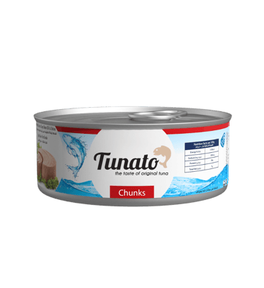 Raya FMCG's Tunato Brand: Tuna Chunks in Soyabean Oil/Sunflower Oil for export and private label.