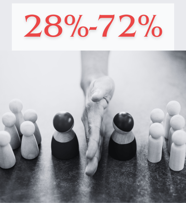 hand separating wooden toy people