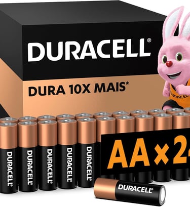 Duracell Pilhas Alcalinas AA Pequena Pack 24 Unidades