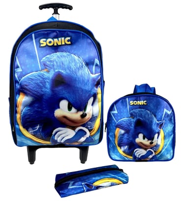 Kit mochila com rodinhas
