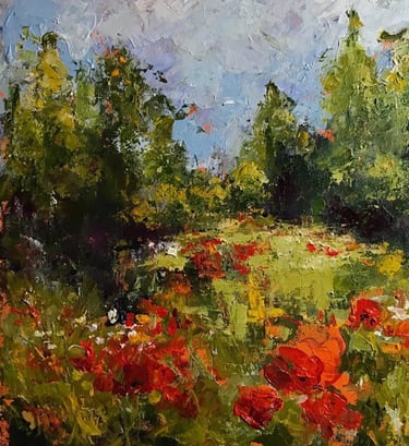 Italian Spring - Painting by Catherine Bagnell Styles