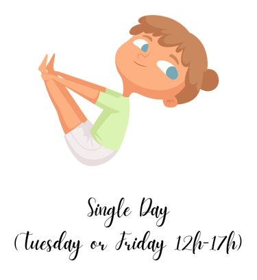 a graphic of a little girl doing yoga