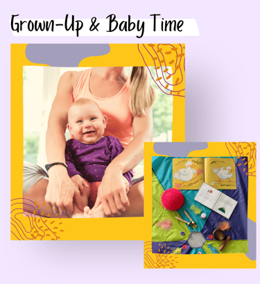 Baby yoga with mum, dad or carer. Baby and kids yoga props. Mum and Baby Yoga in Lisbon and Cascais.