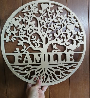 Chantournage d un arbre de vie artisanal