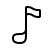 Icono de una nota musical que representa las fiestas y eventos musicales disponibles en Maiorca Unlocked