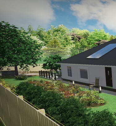 3D terv madártávlatból