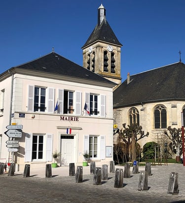 Photo de la place de la mairie de Dammartin-En-Serve 78111 - ATZ Diagnostic Immobilier
