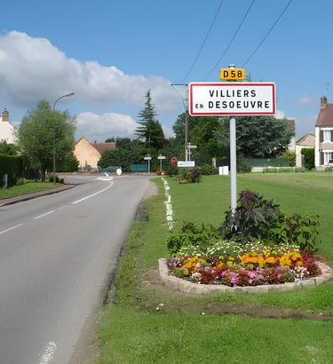 Photo de l'entrée de ville de Villiers-en-Désœuvre 27640 - ATZ Diagnostic Immobilier