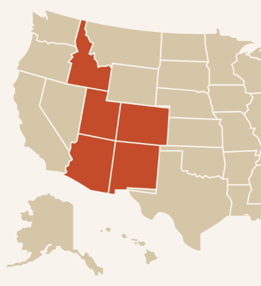 Moki Canyon Service Area Map