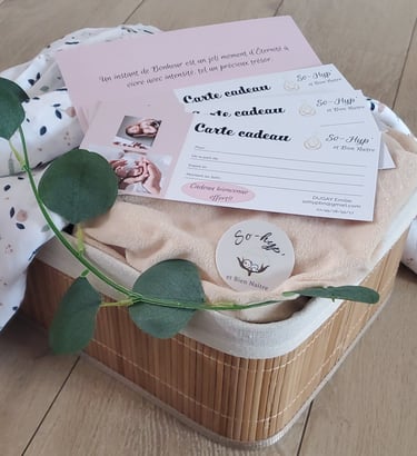 carte cadeau Thérapeutique bain bébé loire
