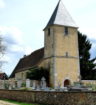 Photo de l'église et du cimetière de Serez 27220 - ATZ Diagnostic Immobilier