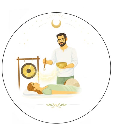 Sonothérapie à Reiningue près de Mulhouse – séance avec bols chantants et gong 