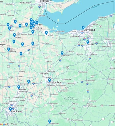 MagnetCert - Ohio Service Coverage Area