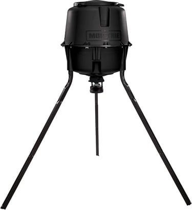 a deer feeder with 30 lbs capacity available on Amazon