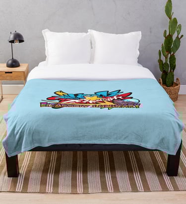 BIZARRELY LUMINARY Merch Throw Blanket