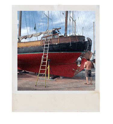 rénovation du vieux gréement le Skjoldnaes