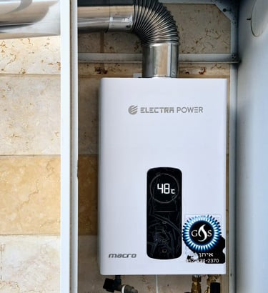 מחמם מים על גז