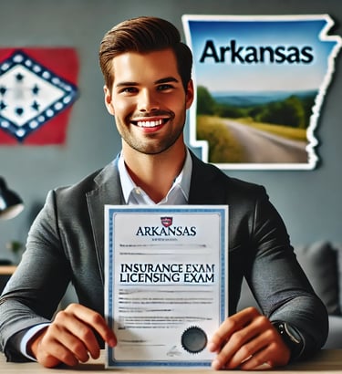 Young man passed the Arkansas insurance licensing exam