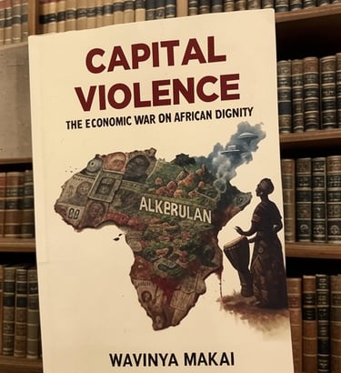 Cover Art and Guiding Light Press Critical Review of Capital Violence by Wavinya Makai, Joe Quarcoo