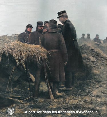 Albert 1er sur le front