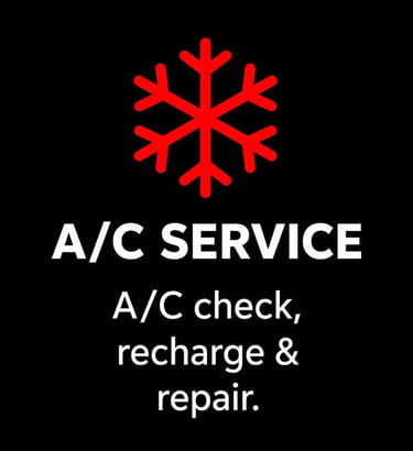 A/C check, recharge, and repair service in Bell Gardens. Fast Tire Shop provides professional ac