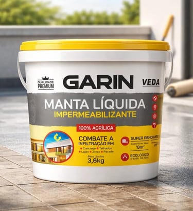 Manta Líquida Emborrachada Impermeabilizante 3,6kg