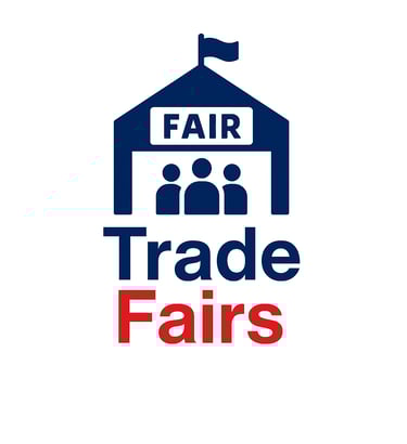 a logo for a trade fair