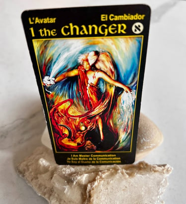 Tarot Card 1 The Changer or The Magician Communication and idea