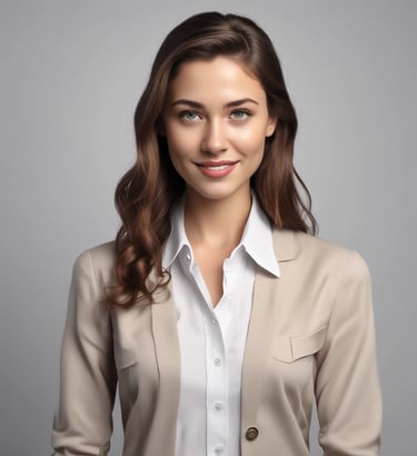 woman smiling wearing denim jacket
