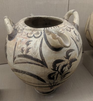 Pottery in the Thera archeological Museum