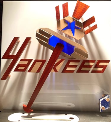 YANKEES table saw pic-richWOODart.com-24"x24"-16 lbs.