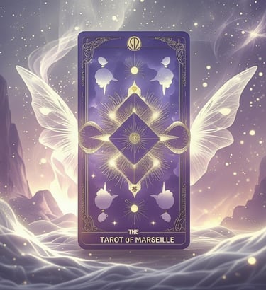 nathalie bouhours tarothérapie Libération transgénérationnel médiumnité carte de tarot violet