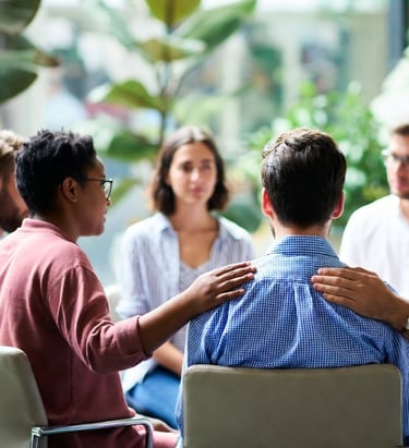 Planned group session for mental health support