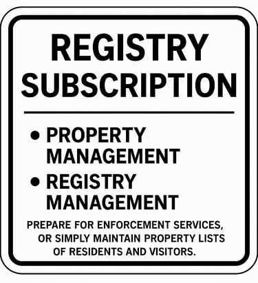 Access to Manage Visitors, Residents / Employees