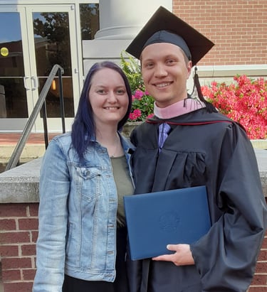 Hannah and I at my Graduation (2022)