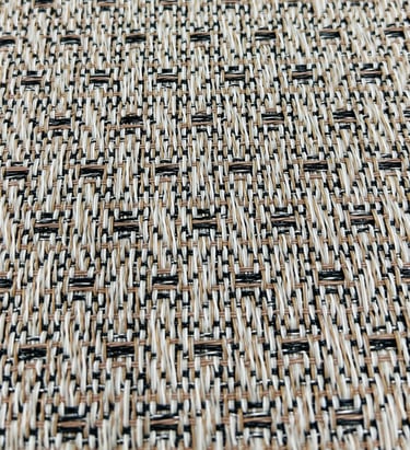 a close up of a woven