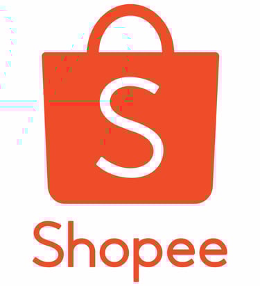 Logo Shopee di website Sandal Gunung Sabertooth