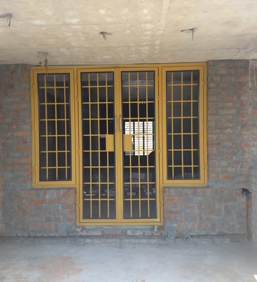 steel doors with grill