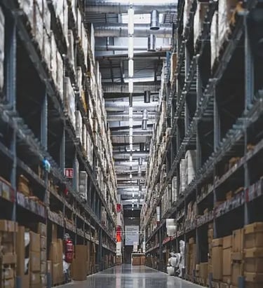 Rayonnage d'entrepôt de magasin