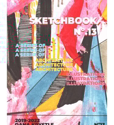 a book cover of a book with a colorful abstract painting by Dana Krystle