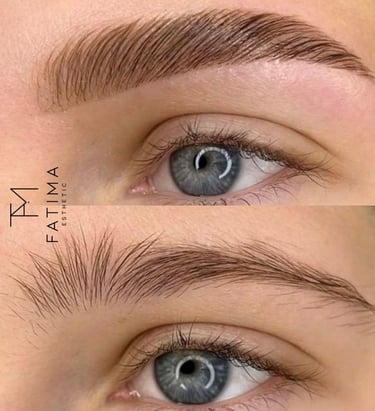 Microblading Ergebnis in Rotkreuz – vorher nachher Ansicht