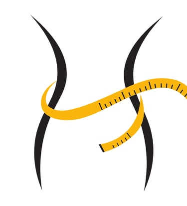 measuring tap wrapped around a figure