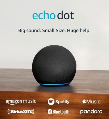El Echo Dot 5 es el asistente inteligente más vendido de Amazon 2025, con sonido mejorado.