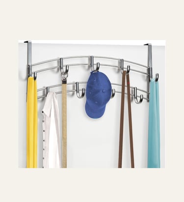 LYNK Professional® Home™ Over Door Hooks Rack - Platinum 