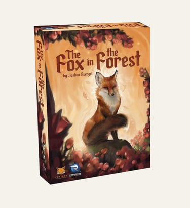 picture of bax with fox on it for the The Fox in The Forrest card game for two.