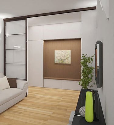 Garde-robe dans le couloir