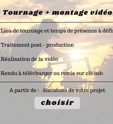 tarif vidéo