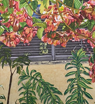 marker drawing of plants and flowers