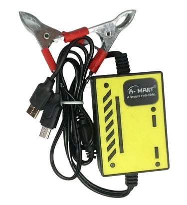  A Mart DC Charger USB, Micro & Type-C Smart Charging with Advanced Protection and Pure Copper Clips