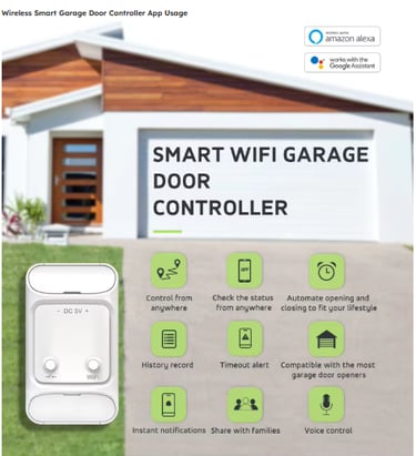 a smart wifit garage door opener with a smart wifit garage door